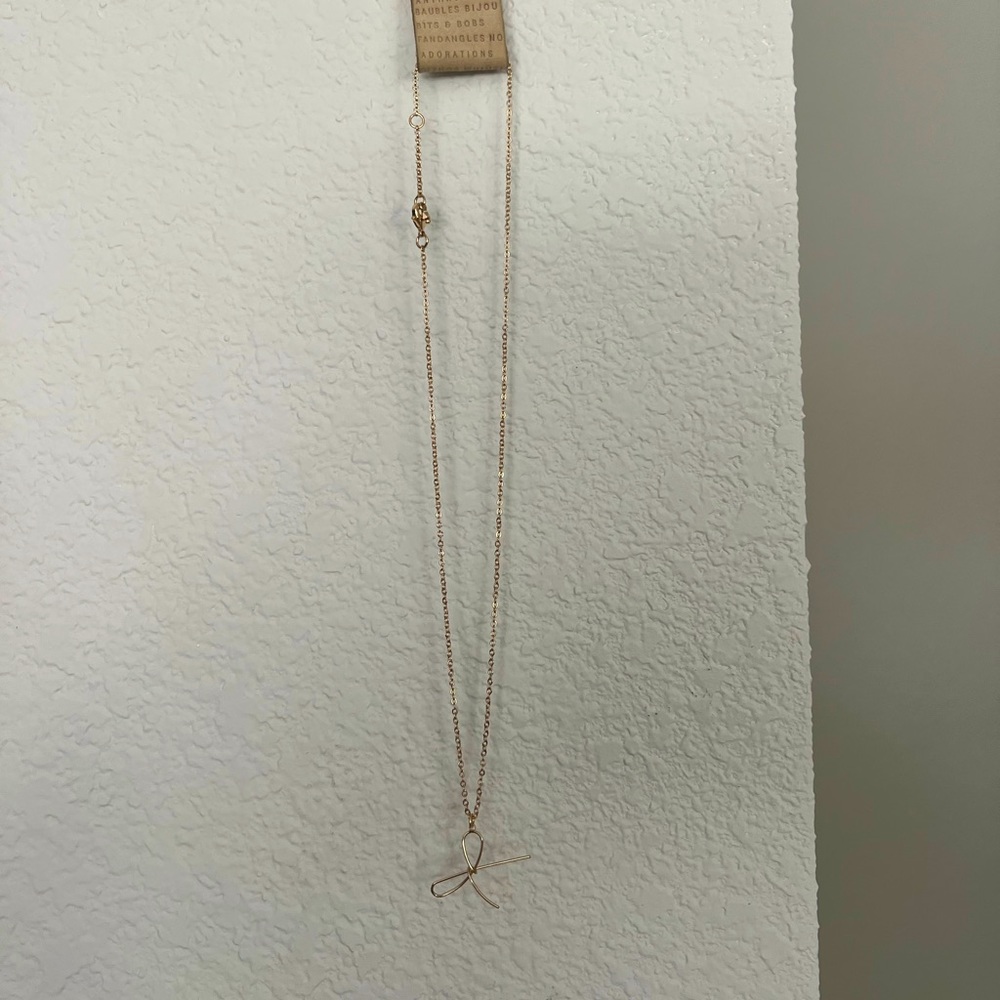 Anthropologie Bow Necklace 🎀